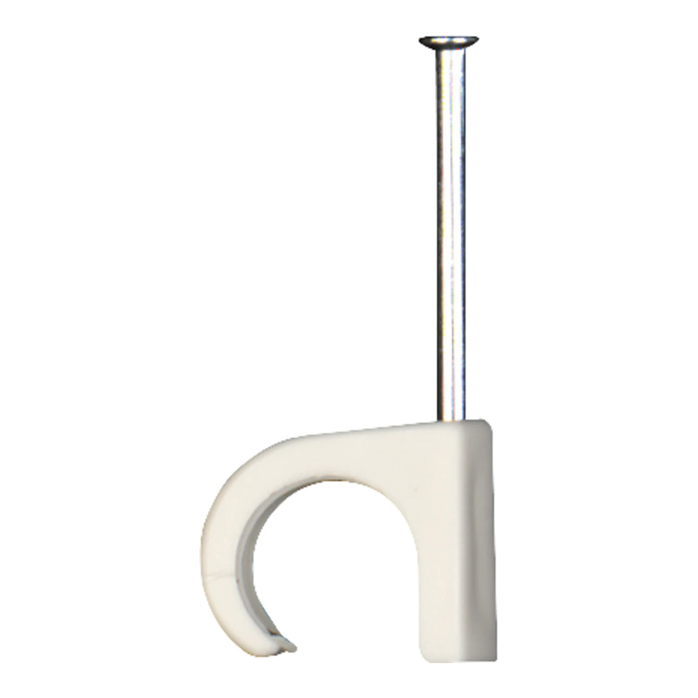 Schneider clips rund 7-10 hvid søm 25mm (100 stk)