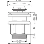 BUNDVENTIL PUSH UP 1 KROM1