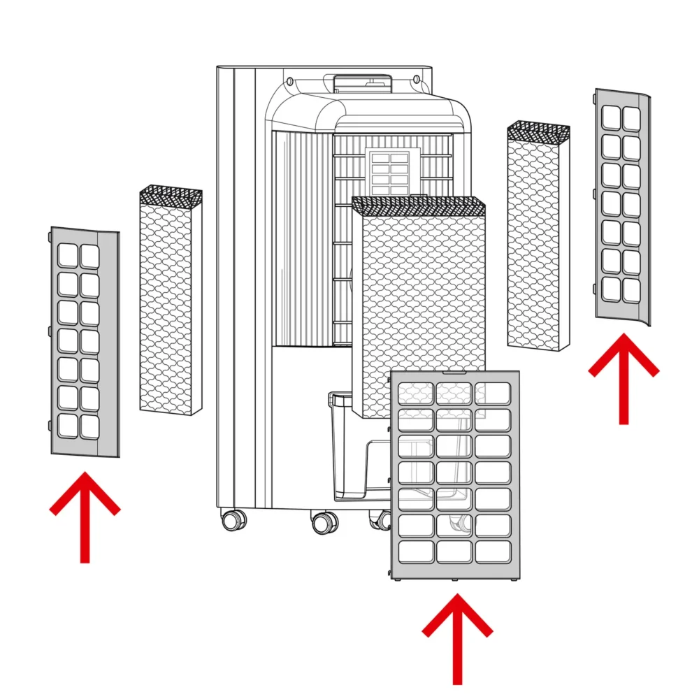 Trotec pae 31 luftfilter (3-delt) Pae 31 luftfilter 3 delt 136020 1621409124