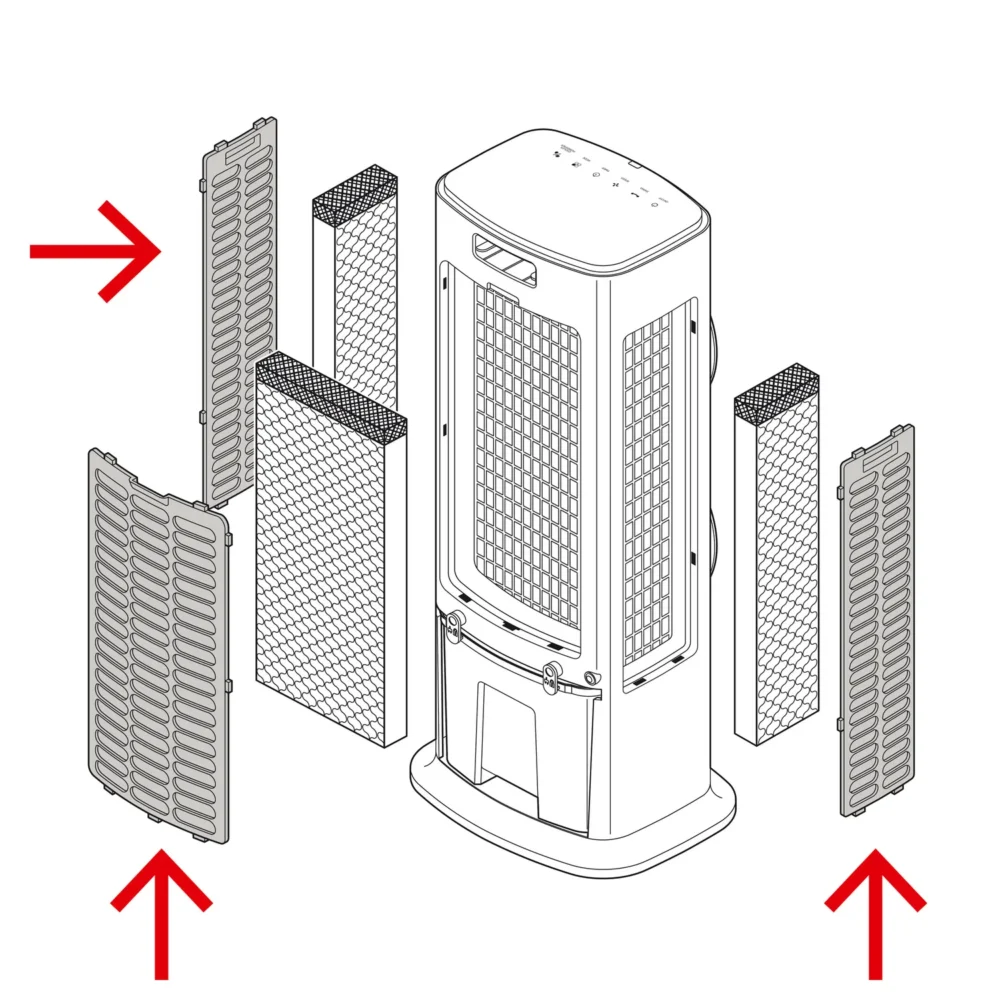 Trotec pae 45 luftfilter (3-stykker) Pae 45 luftfilter 3 stykker 135357 1620118498