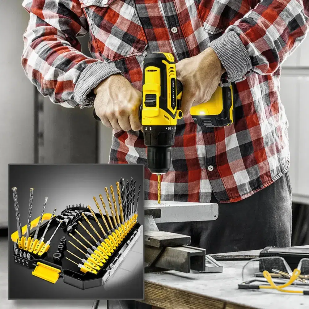 49 delt sæt med sekskantede skaftboringer og bitsæt 129889 1609147105