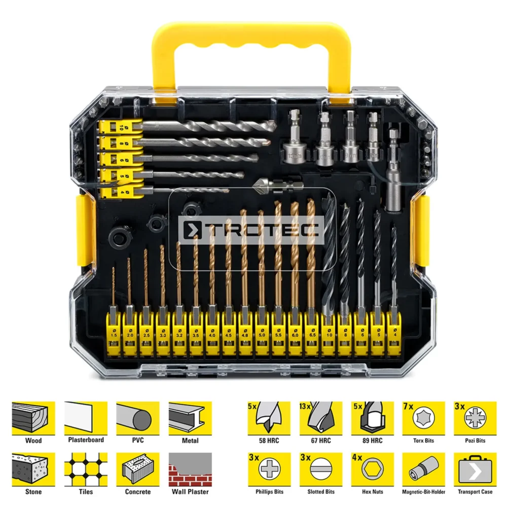 49 delt sæt med sekskantede skaftboringer og bitsæt 129898 1609147131