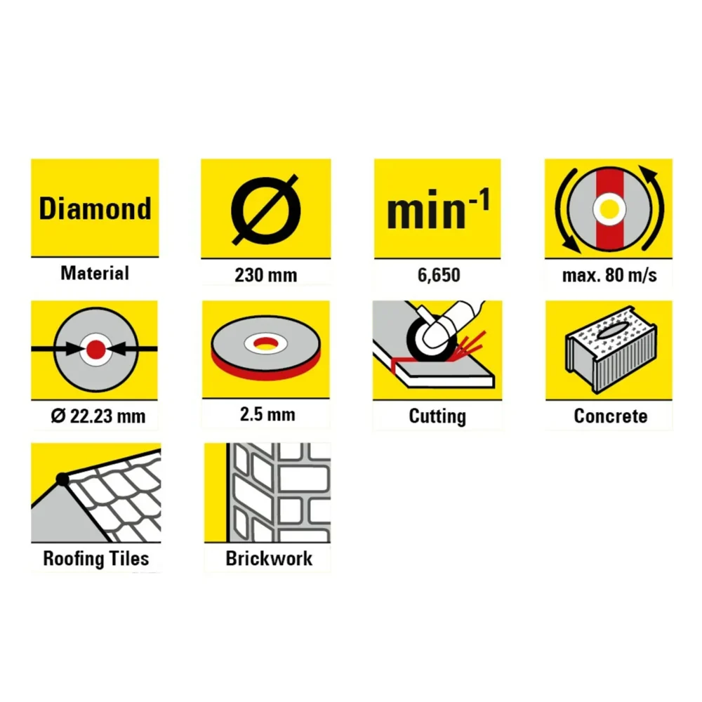 Diamant skæreskive ad 230 db med turbokant 87006 1520342205