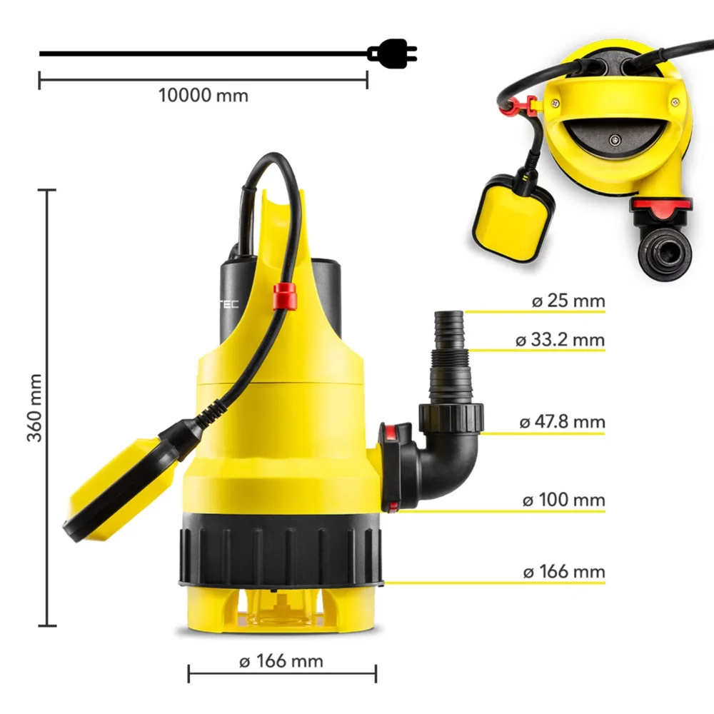Dykpumpe til klart beskidt vand tcw 900 161675 1722422580