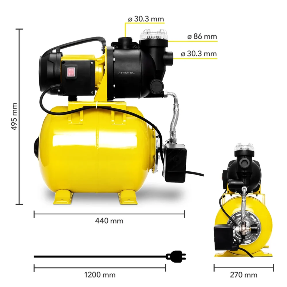 Trotec husholdningsvandværk med filter tgp 1025 ef Husholdningsvandværk med filter tgp 1025 ef 161826 1723643851