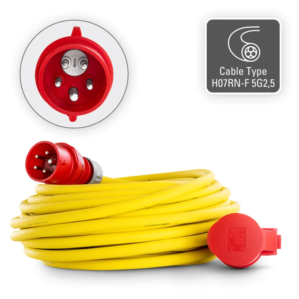 Professionel forlængerledning 20 m 400 v 2,5 mm² made in germany 152807 1662620836