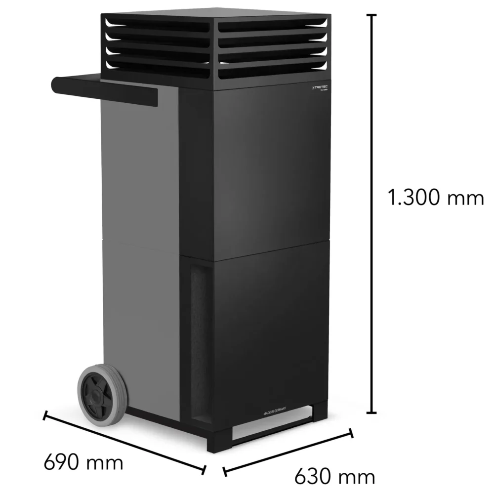 Rumluftrenser tac v+ ii i basaltgrå sort 140045 1630415800
