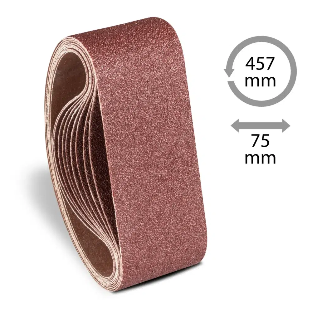 Sæt med båndslibepapir 10 dele 457x75mm 105730 1563357873