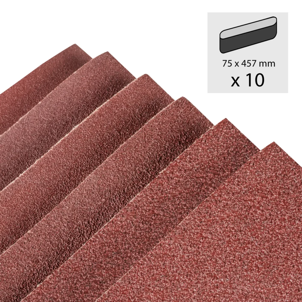 Sæt med båndslibepapir 10 dele 457x75mm 105734 1562936659