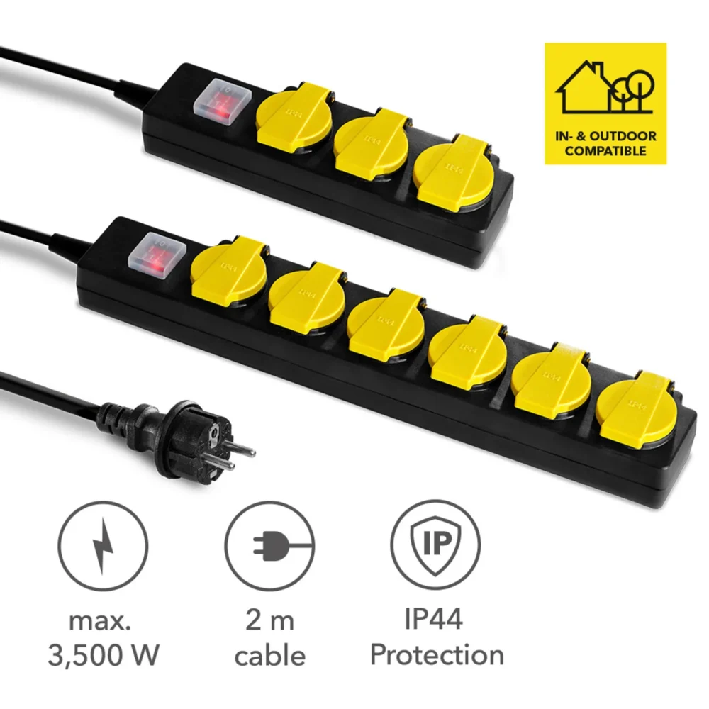 Stikkontaktliste med selvlukkende beskyttelsesklap pvp3 157205 1675410651