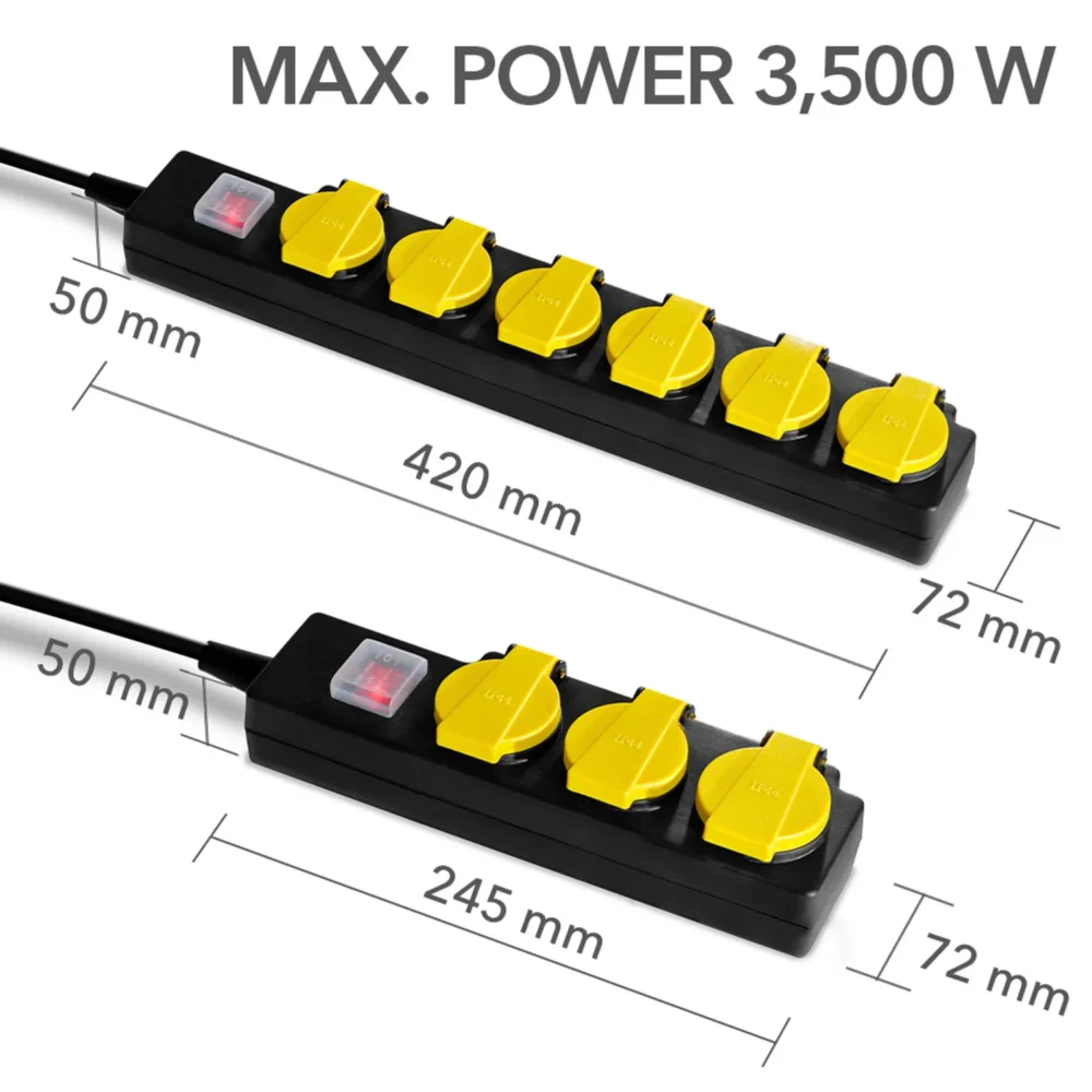 Stikkontaktliste med selvlukkende beskyttelsesklap pvp3 157206 1675410651
