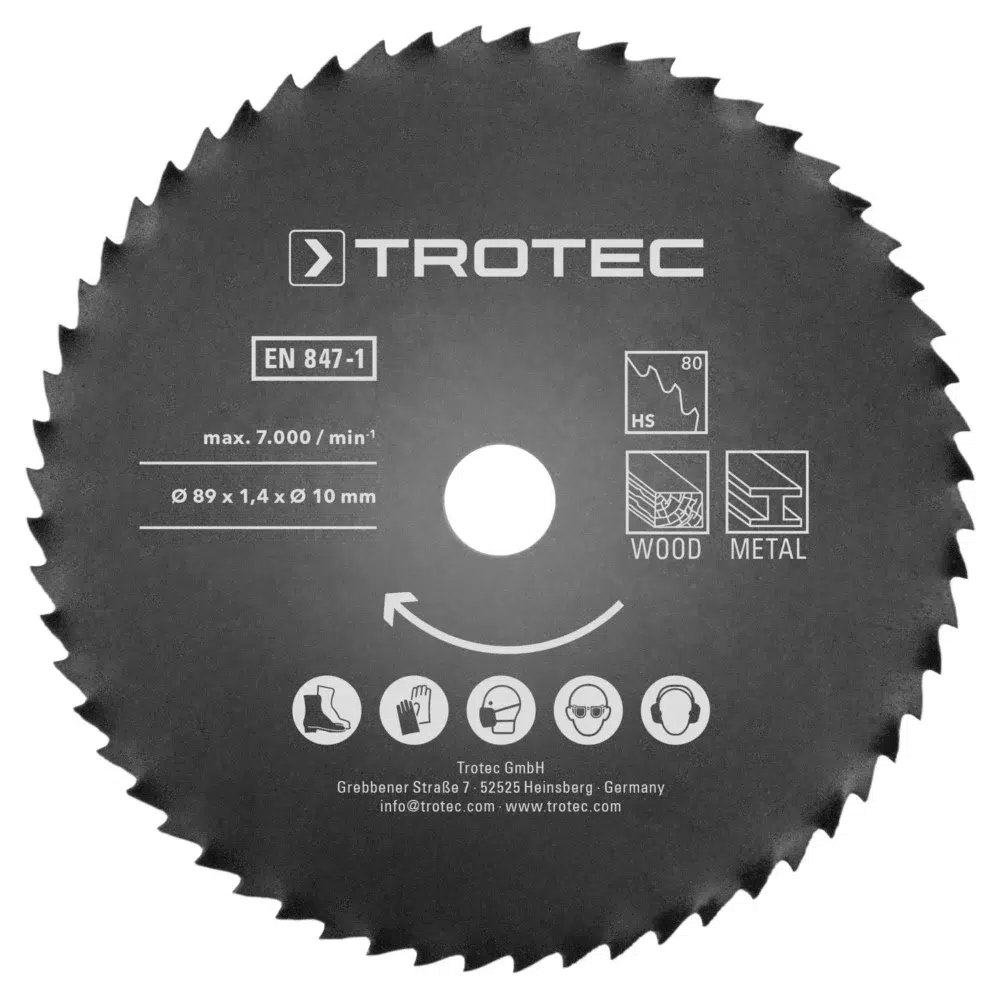 Træ cirkulært savblad sæt 1 hss ø 89 mm, 2 delt 126191 1700053220
