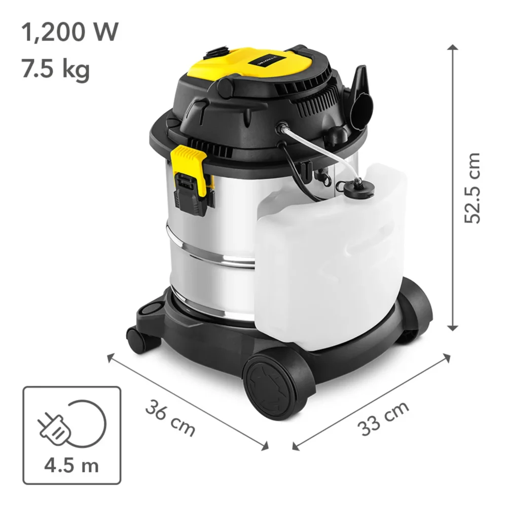 Vask støvsuger, våd og tør støvsuger vc 1200w 156031 1670578934