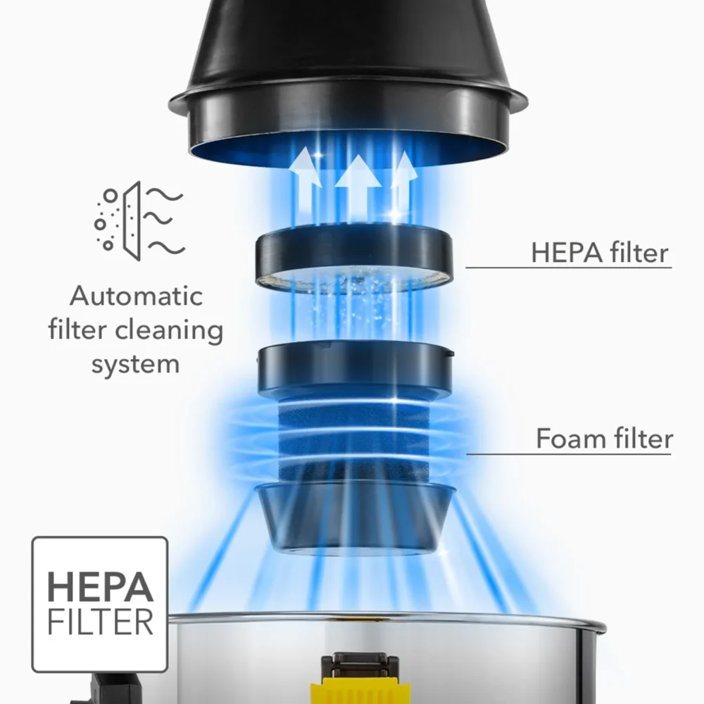 Vask støvsuger, våd og tør støvsuger vc 1200w 156032 1670578934