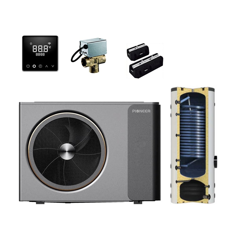 Pioneer HeatLite 6 kW varmepumpe pakke med kombitank