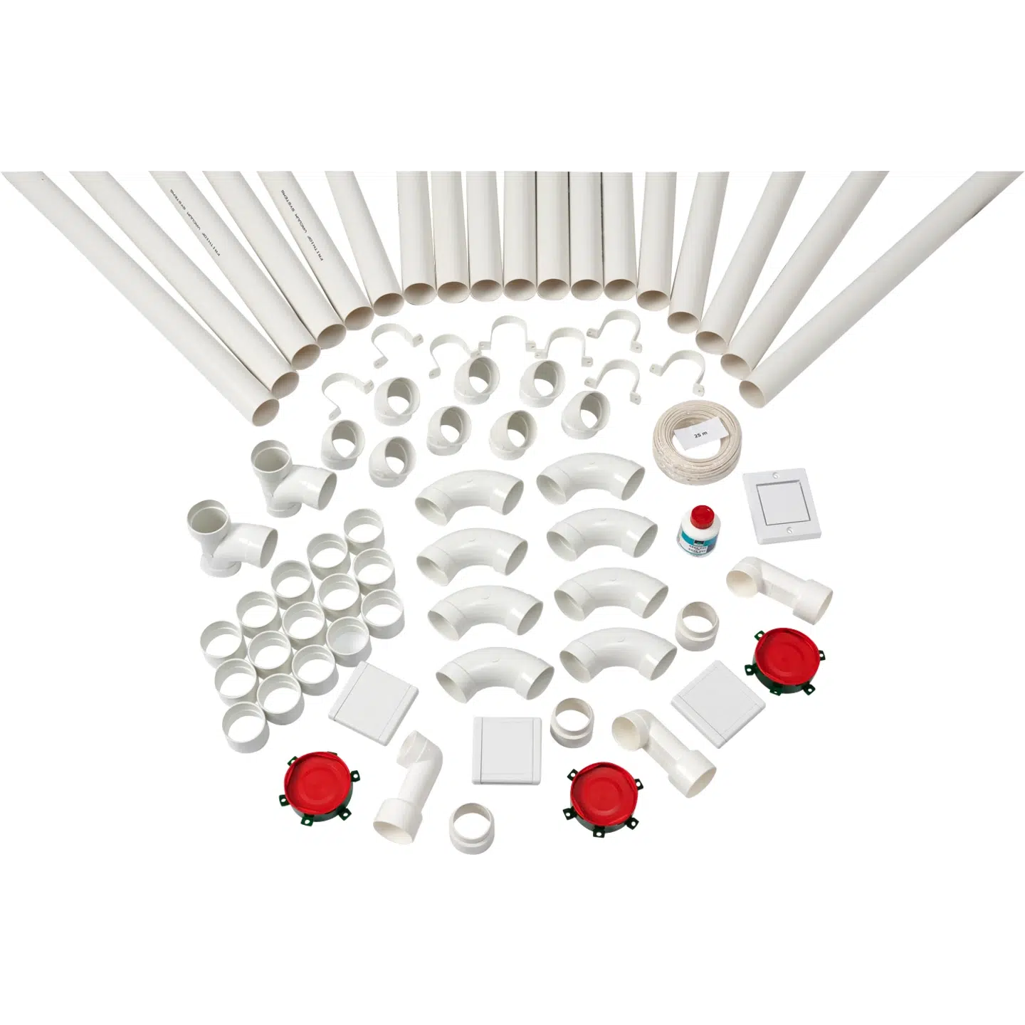 RØRPAKKE M3 SUGEKONTAKT+ RØR+FITTINGS