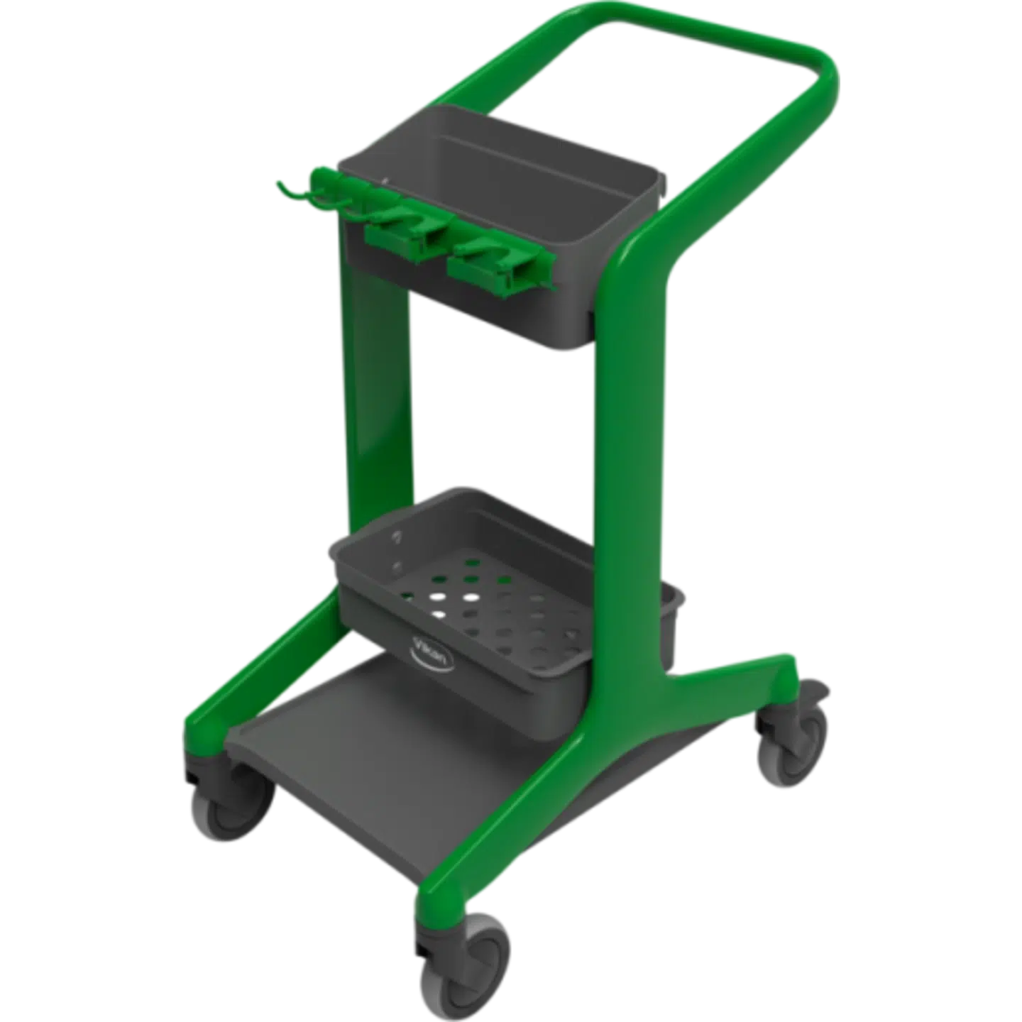 VIKAN RENGØRINGSVOGN HYGO 780MM GRØN