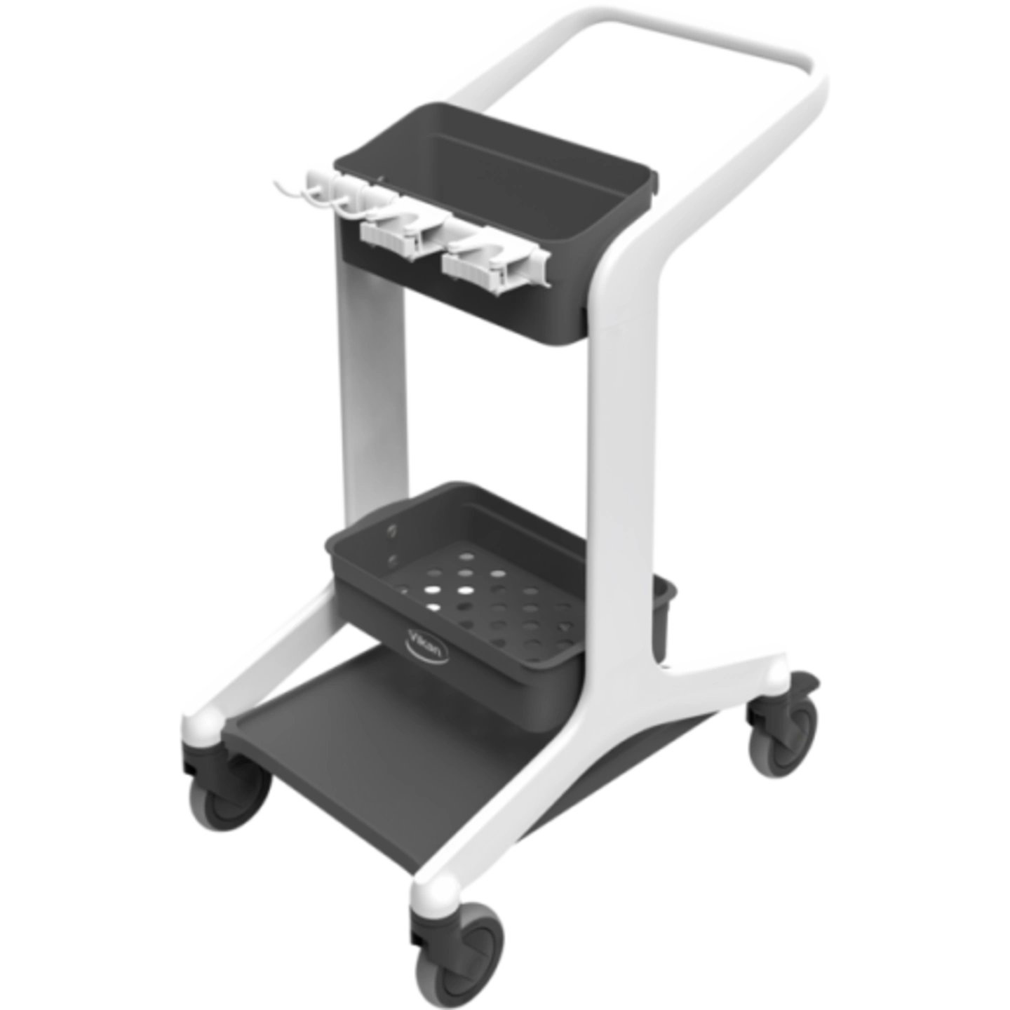 VIKAN RENGØRINGSVOGN HYGO 780MM HVID