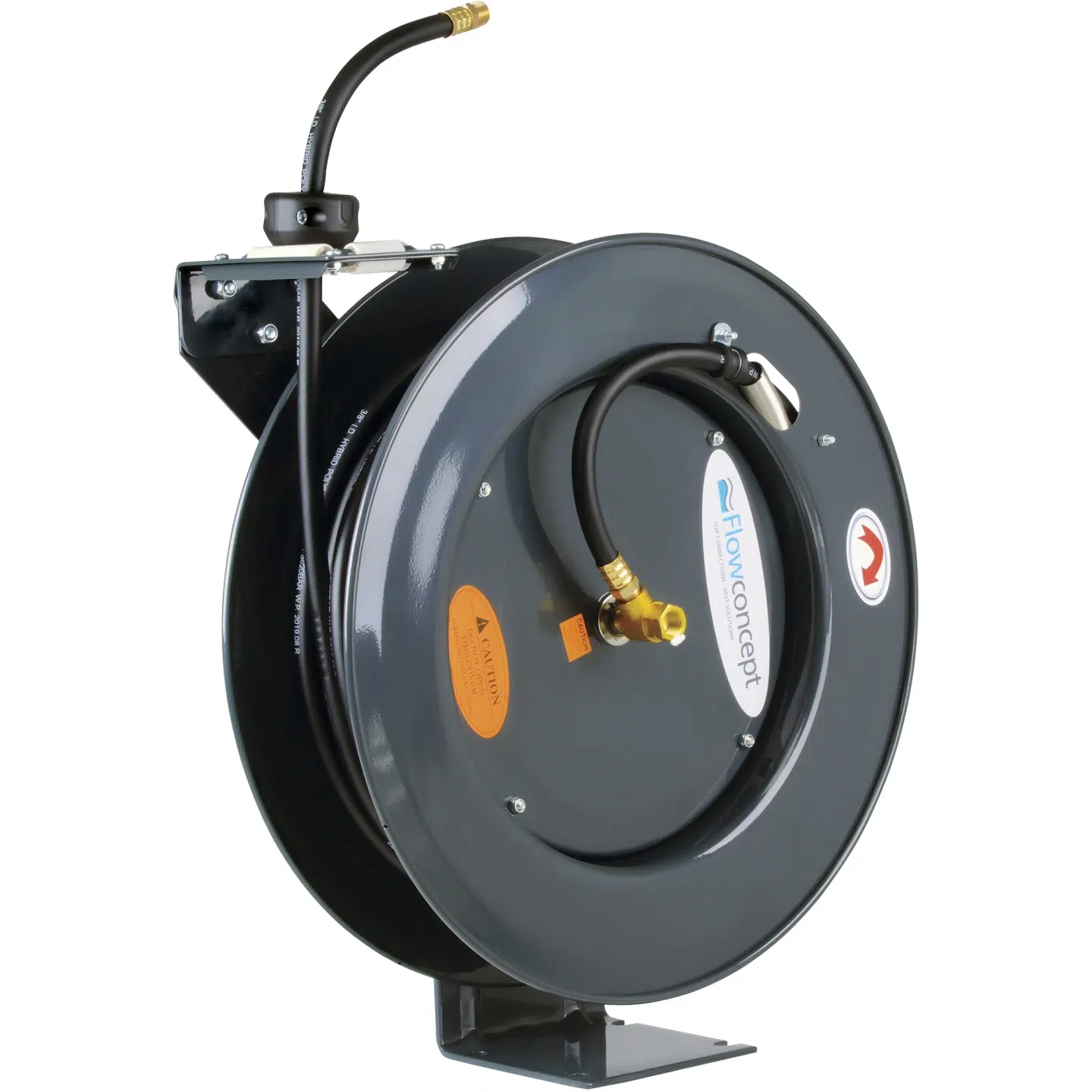 AUT. SLANGEOPRULLER 20 BAR, GRÅ