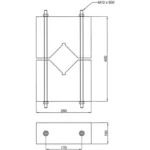 BETONPLADE FUNDAMENT KOMPLET Ø100 140MM4