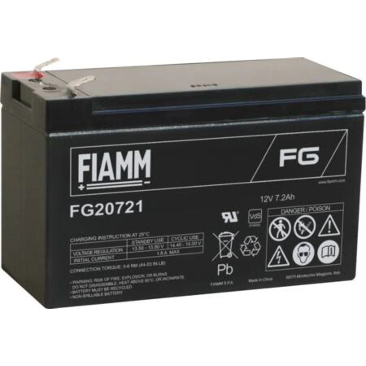 FIAMM blybatteri 12V7,2AH