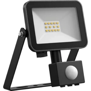 FOX FLOODLIGHT 10W 1070LM 4000K PIR SORT