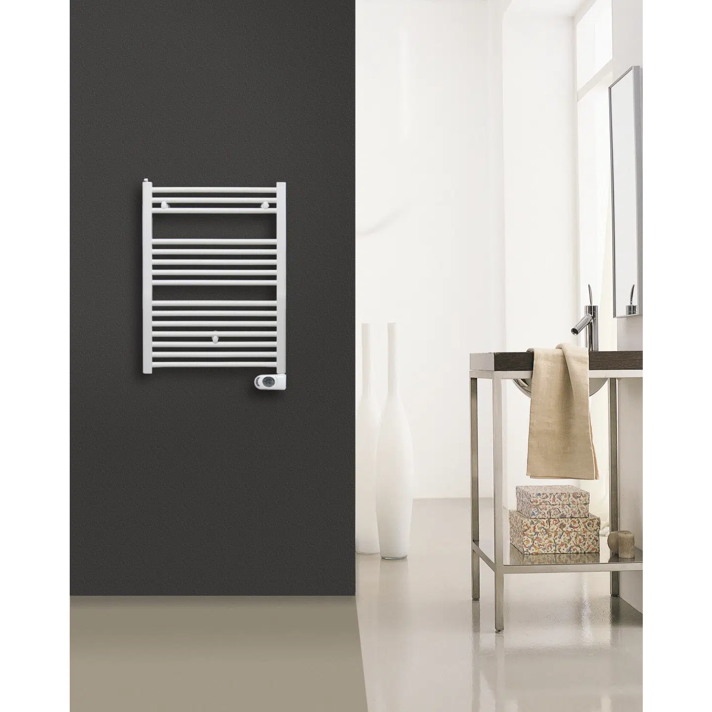 HÅNDKLÆDE RADIATOR 800X500 MM 400W HVID