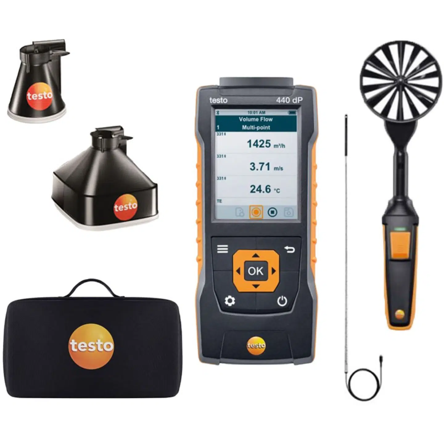 B & B MÅLEUDSTYR TESTO 440 SÆT