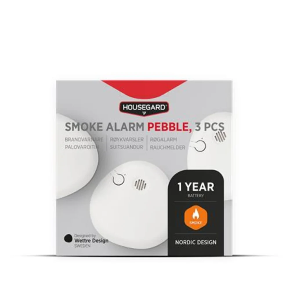 Pebble optisk røgalarm, 3 pak2