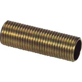 RØRNIPPEL 10X500MM MESSING