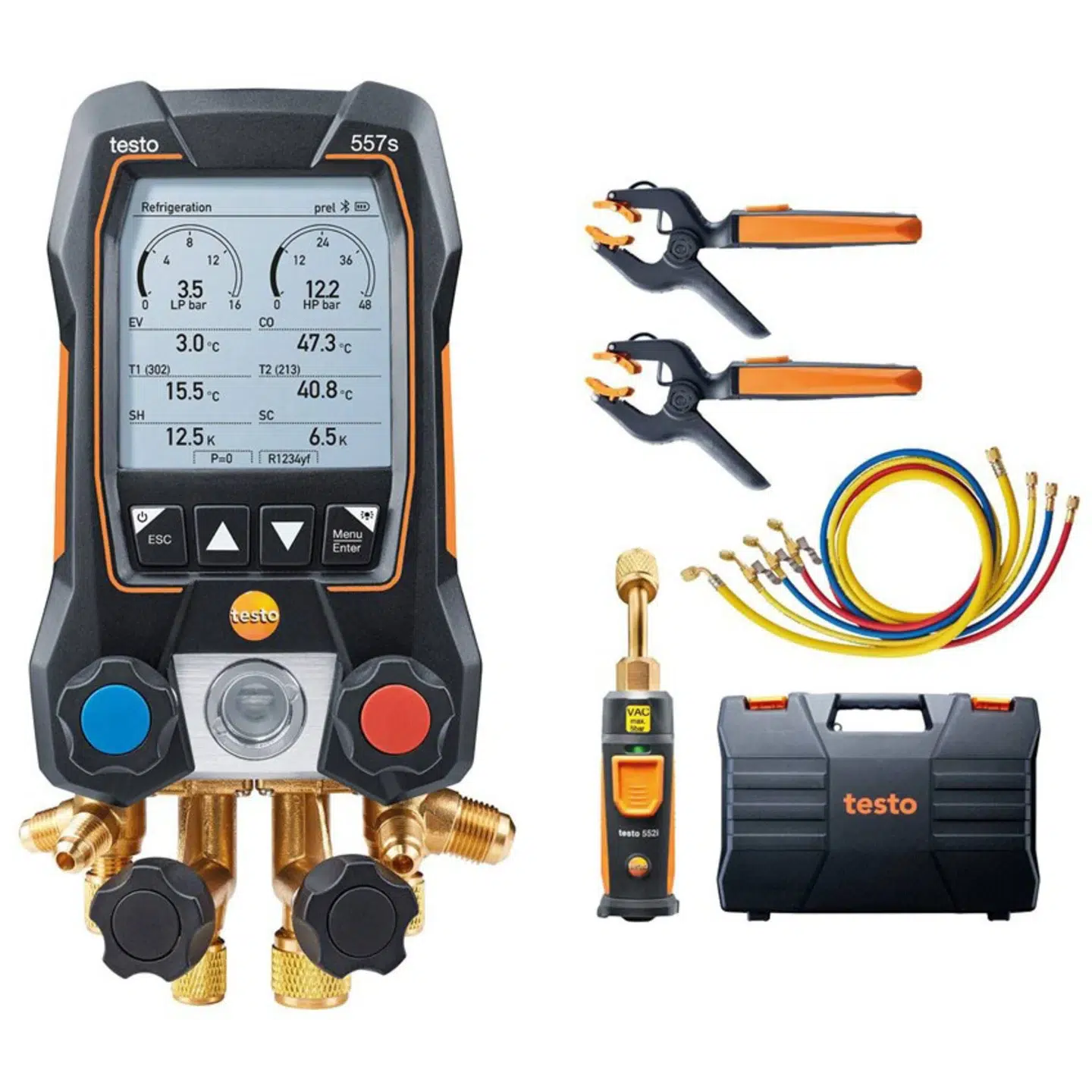 B & B T557S KØLEMANIFOLDSÆT M/TRÅDLØSE+4 SL.