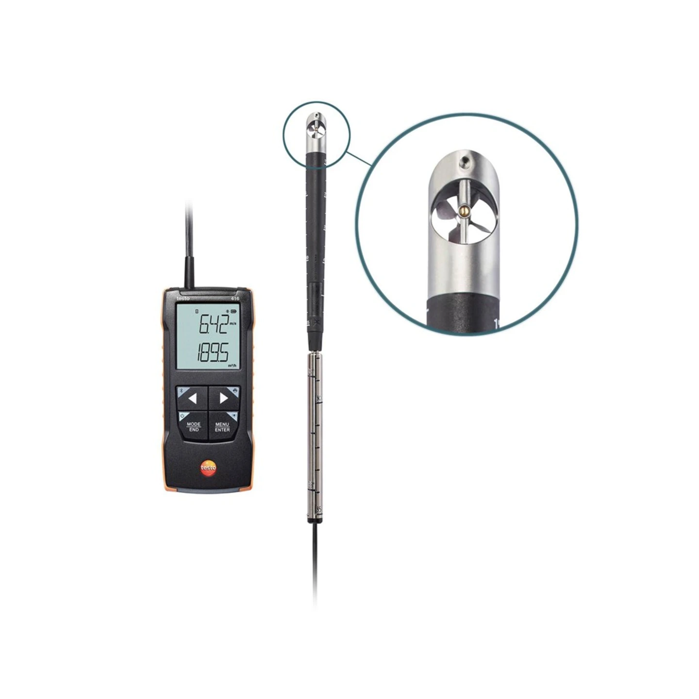 TESTO 416 ANEMOMETER MED Ø16 VINGEHJUL