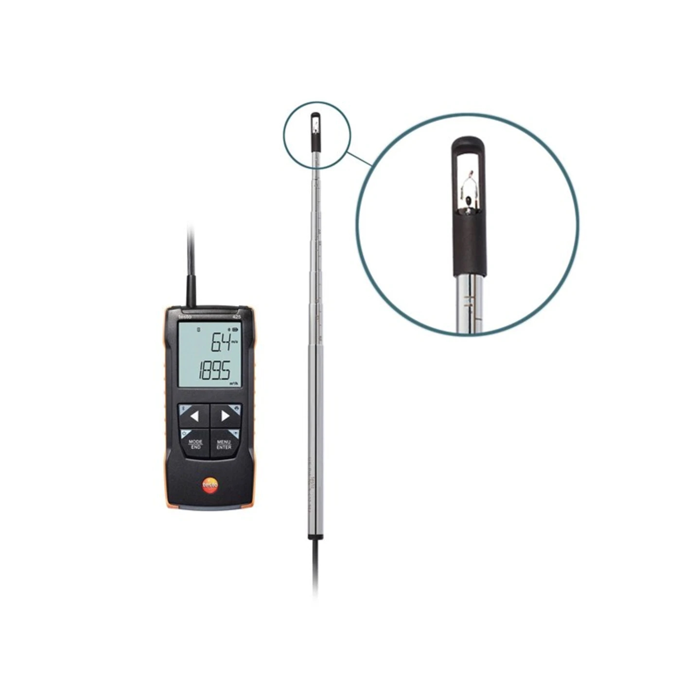 TESTO 425 VARMETRÅDSANEMOMETER MED APP