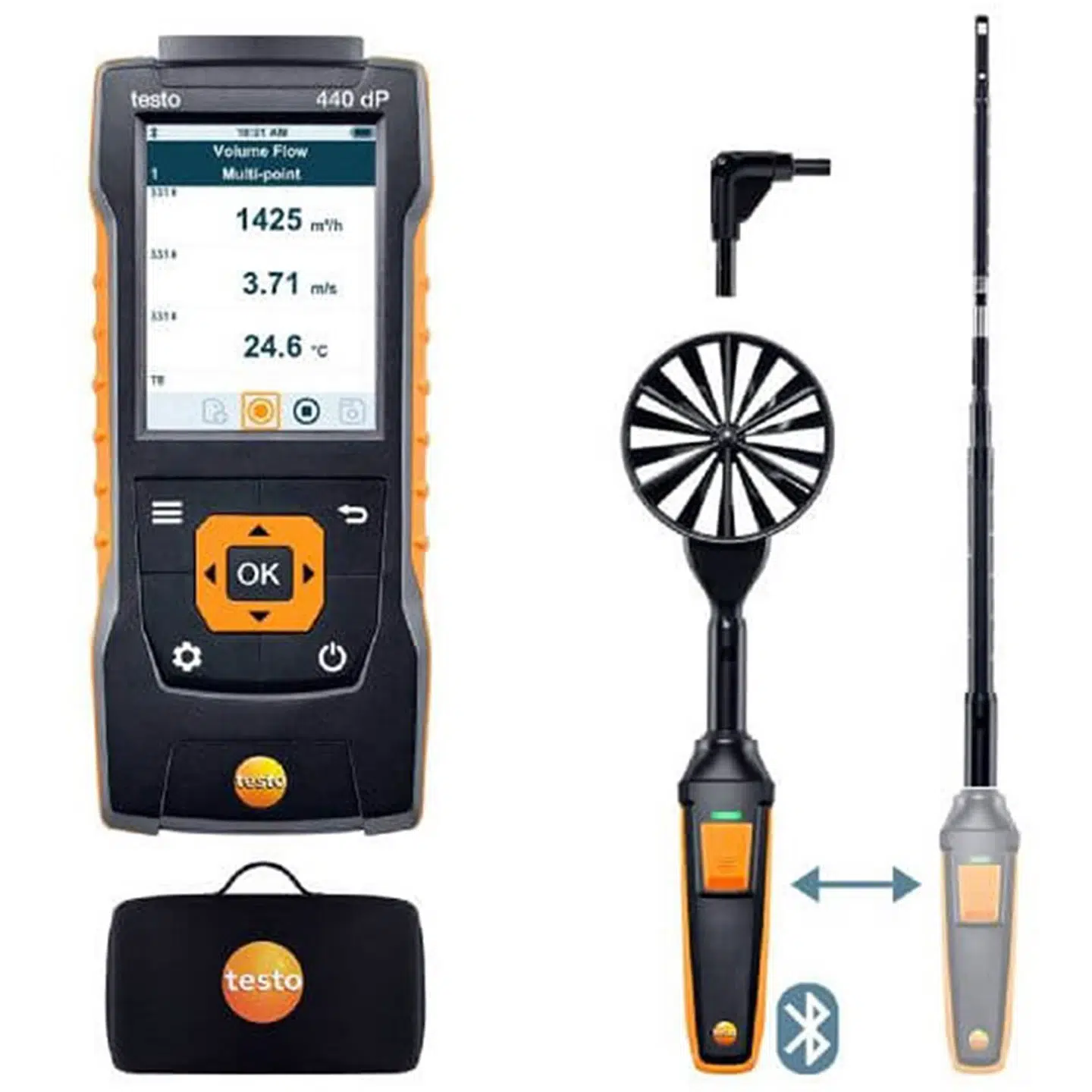TESTO 440 DELTA P FLOW KOMBISÆT 1 MED BT