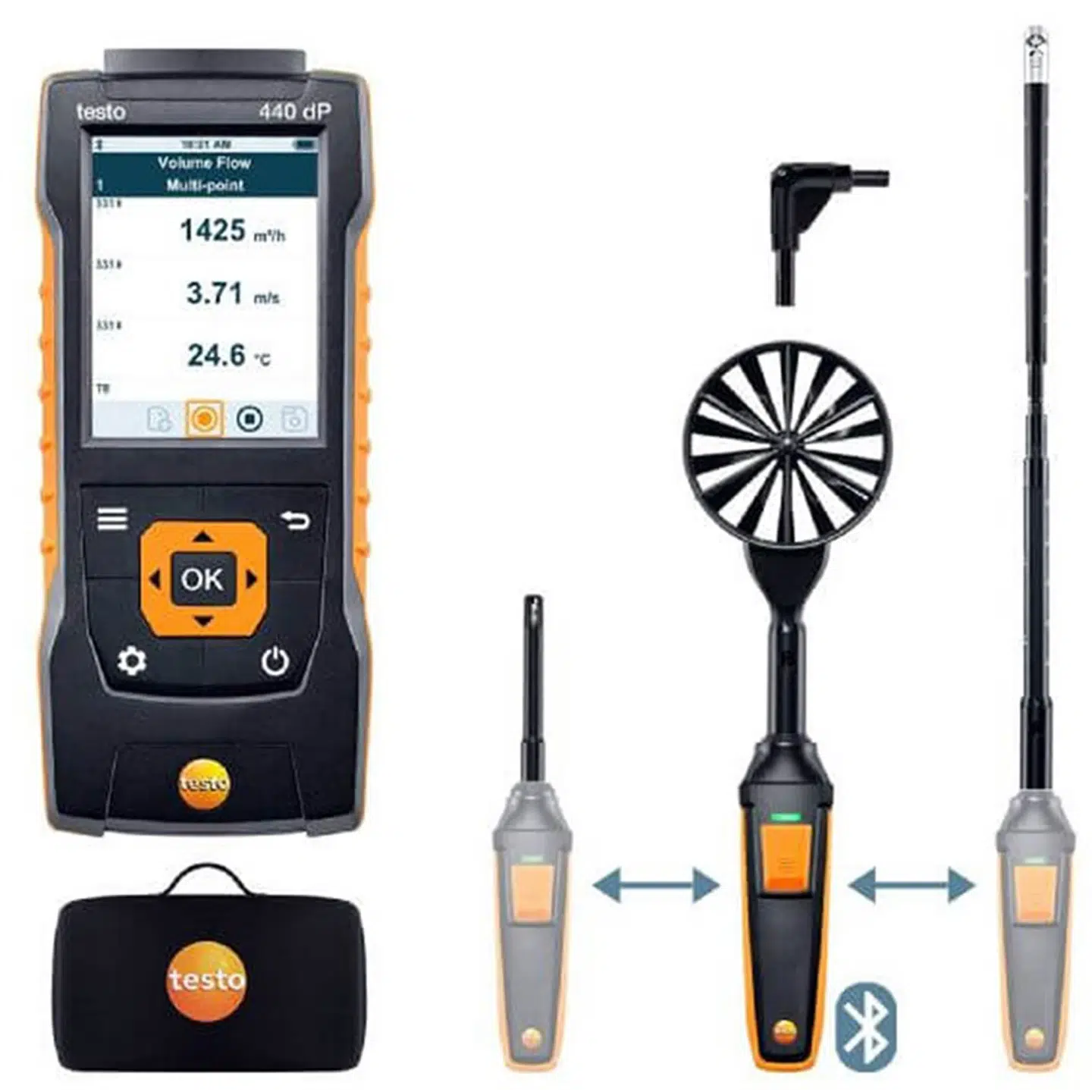 TESTO 440 DELTA P FLOW KOMBISÆT 2 MED BT