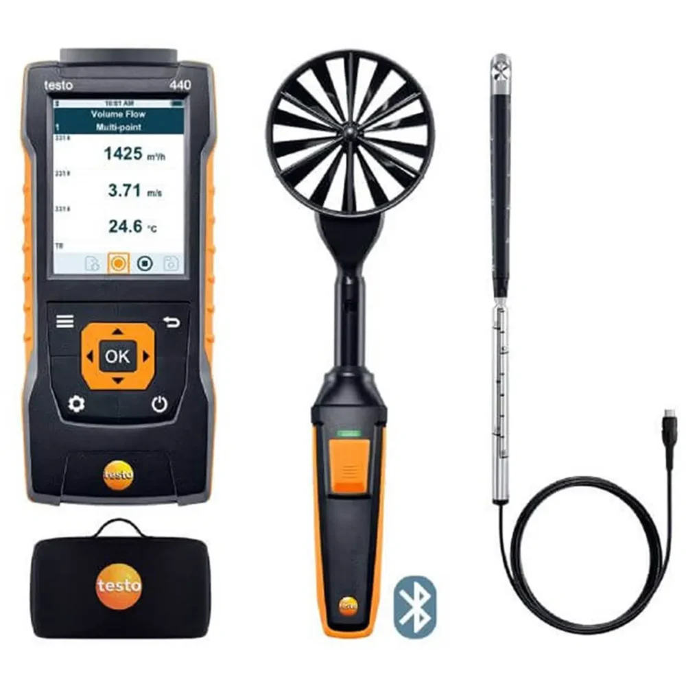 Testo 440 flow kombisæt 2 med bluetooth