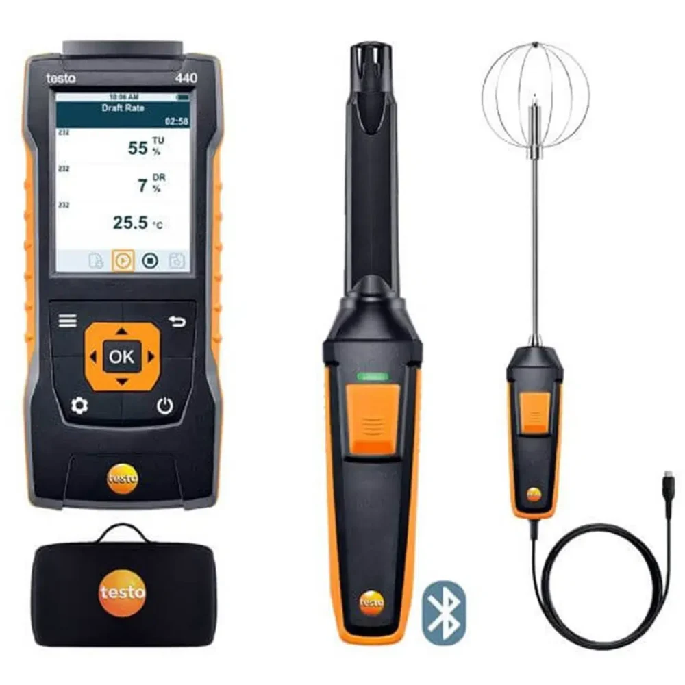 Testo 440 indeklima kombisæt med bluetoo