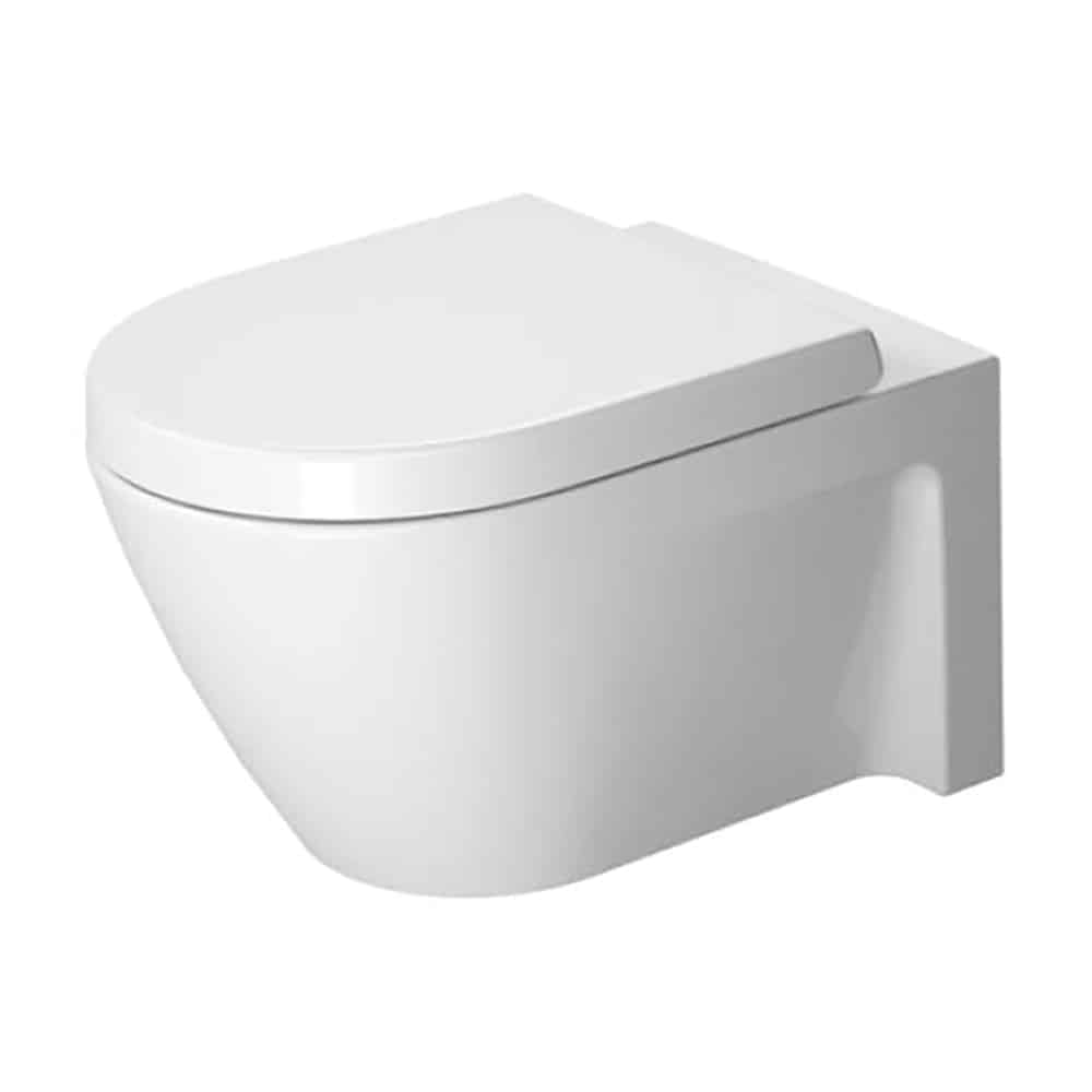 Duravit Starck 2 vægtoilet 365x540mm med skjult montering med WonderGliss