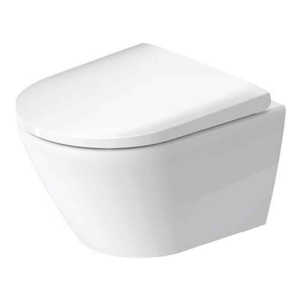 Duravit D-Neo Compact væghængt toilet med softclose toiletsæde rimless 370 x 480 mm