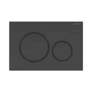 GEBERIT SIGMA20 betjeningsplade 246x164x12mm sort-matsort-sort