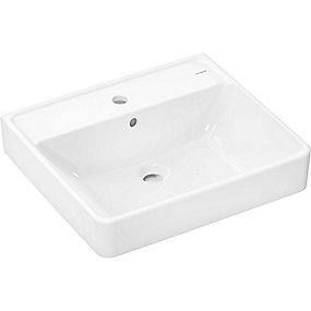 hansgrohe Xanuia Q Håndvask 550xx480mm med hanehul & overløb, SmartClean hvid