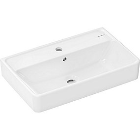 hansgrohe Xanuia Q Håndvask Hv. Compact 600xx370mm med hanehul & overløb, SmartClean hvid