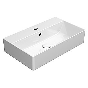 GSI Kube X håndvask 600x370mm med hanehul & overløb