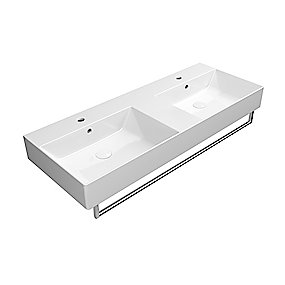 GSI Kube X håndvask 1200x470mm med hanehul & overløb