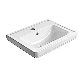 GSI Classic håndvask 600x460mm. Vægmonteret med hanehul