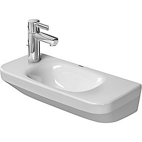 Duravit DuraStyle håndvask 500x220mm, hanehul til højre, hvid