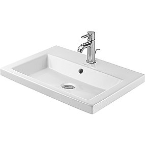 Duravit 2nd Floor håndvask. 600x430 mm. Til nedfældning