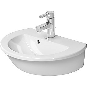Duravit Darling New vask 650x550 mm med overløb og hanehul
