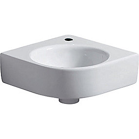 GEBERIT Renova compact håndvask 450x395x155mm hjørne hvid