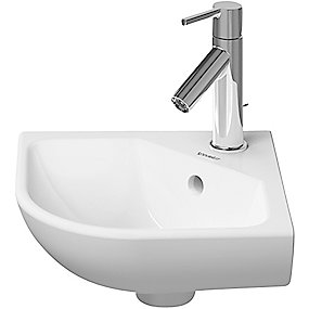 Duravit MEby Starck hjørnevask 435x380mm med hanehul midt